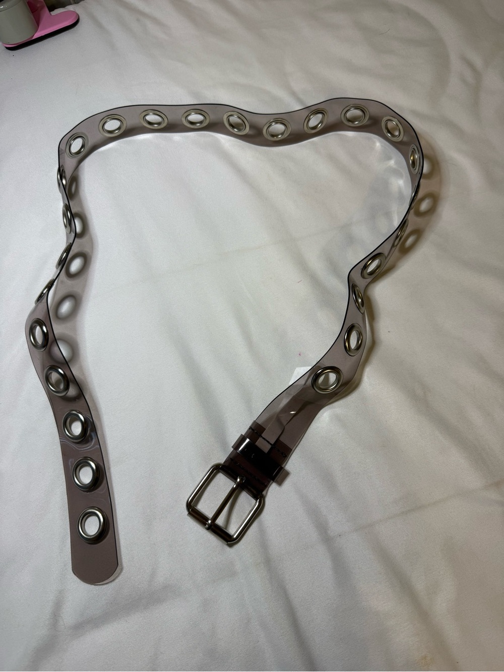 wild fable Translucent Smoke Grommet Belt